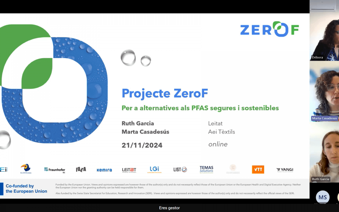 Webinar sobre recobriments sostenibles